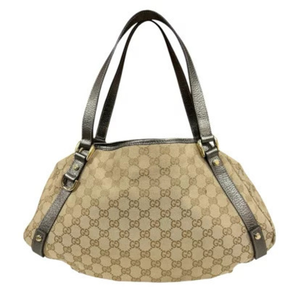 Gucci Abbey Tote Bag GG Canvas Beige Cream